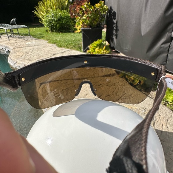 Vintage FENDI FS341L Wrap Tassel Fringe adjustable sunglasses Y2K - Picture 7 of 12